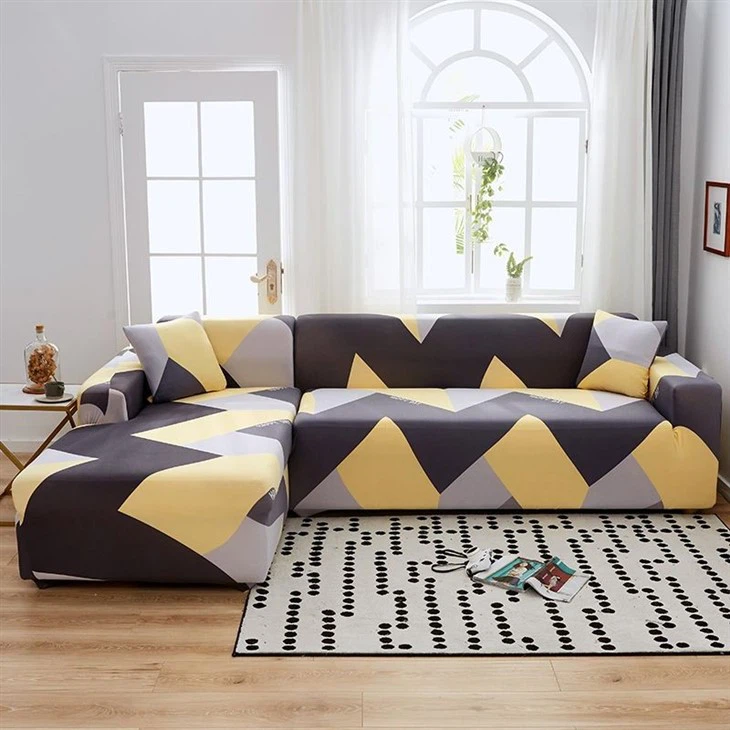 Printed Sectional Sofa Cover