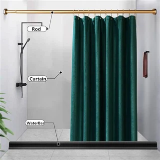 Prabangūs dušo užuolaidų komplektai